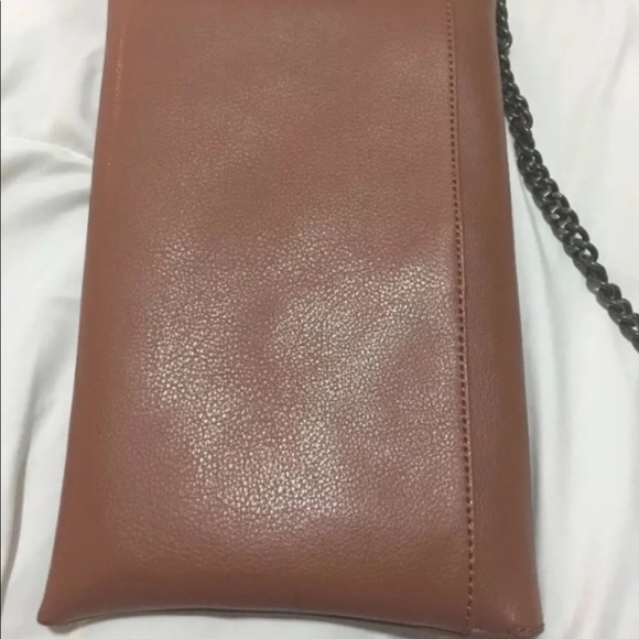 Nwt banana republic brown leather classic clutch - Picture 6 of 9